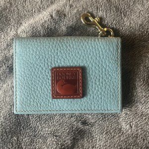 Dooney & Bourke Jade Pebble Grain Leather ID Card Holder Case